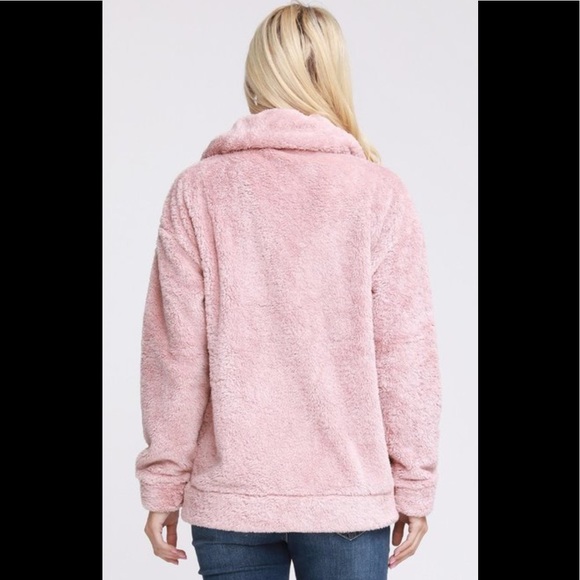 2 for $40❤️soft mauve Sherpa jacket - Picture 7 of 7